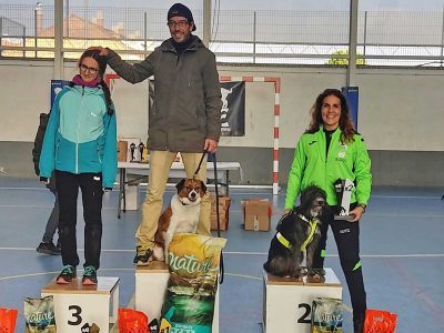 Angela Morchón y Blitz subcampeones España grado 2 perros detectores 2022